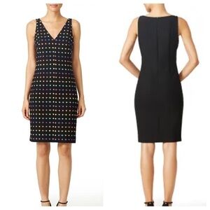 Diane von Furstenberg Minetta multi color sleeveless sheath dress 2